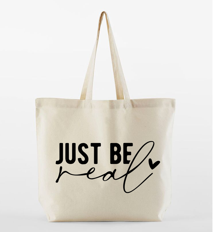 Beige Premium Inspirational Quote Tote Bag – Customisable image 6