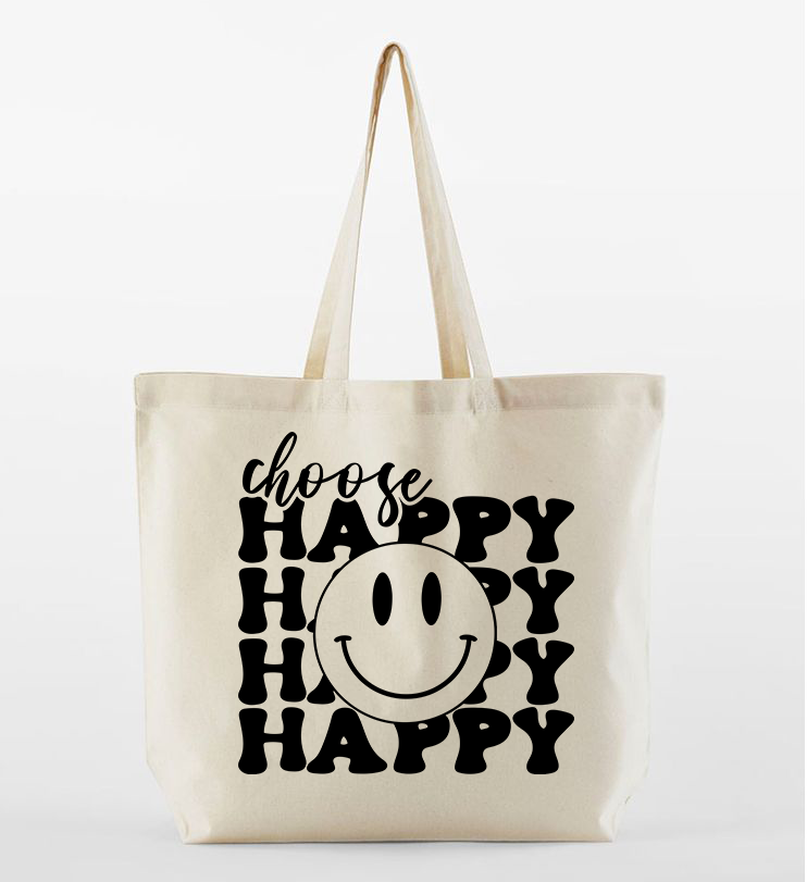 Beige Premium Inspirational Quote Tote Bag – Customisable image 1