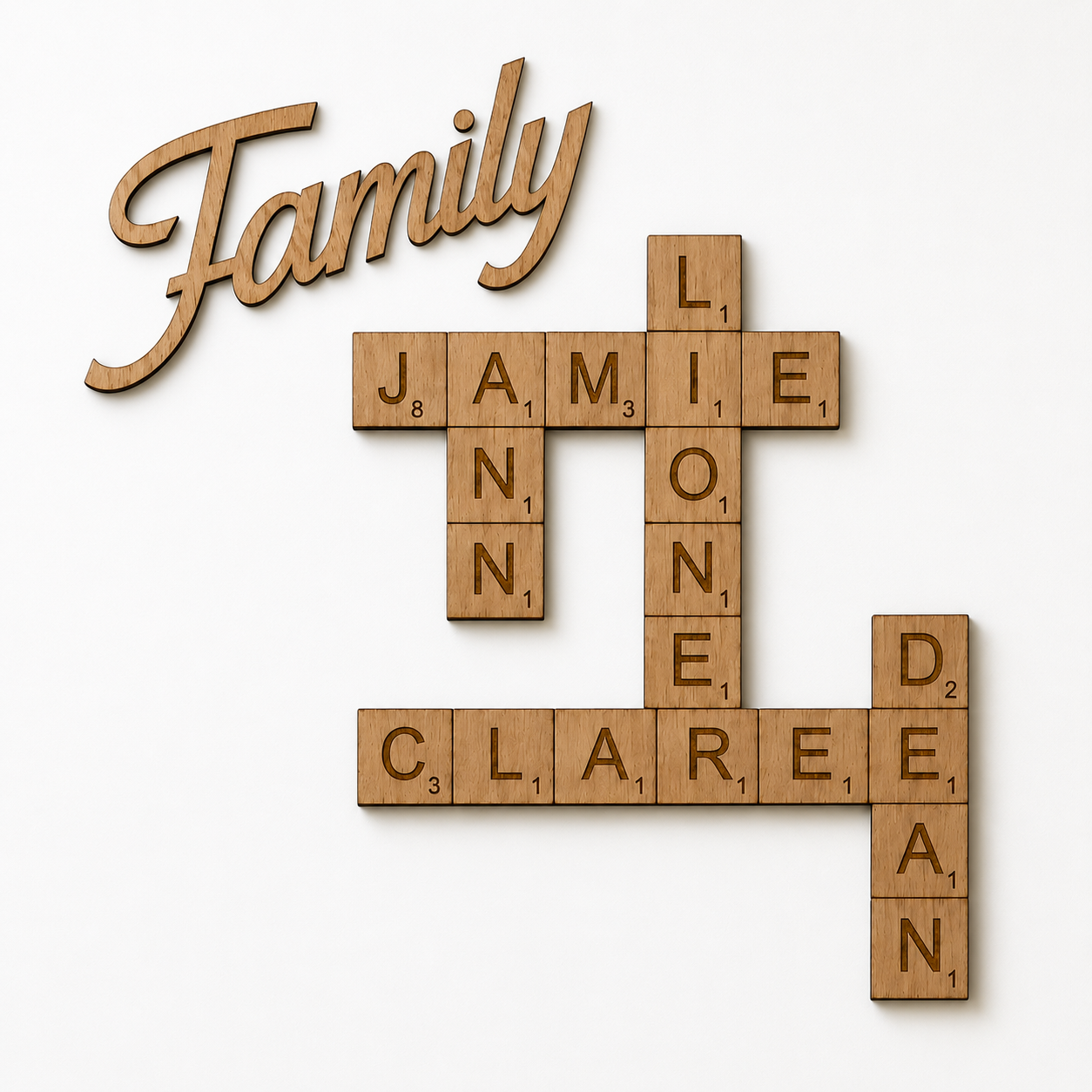 More Than a Wall Sign: Celebrating Family with Personalised Scrabble Wall Art
