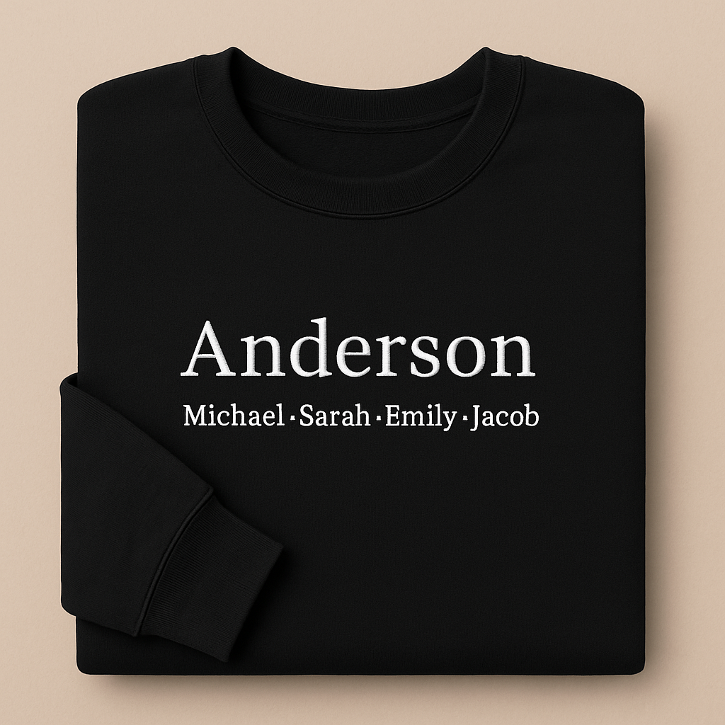 Family Line Embroidered Jumper