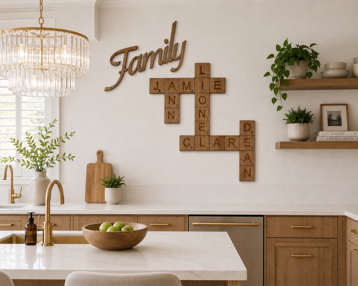 Personalised Scrabble Family Wall Sign